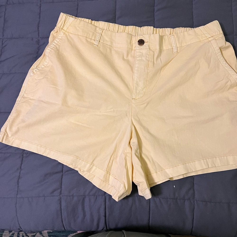 Old Navy Light Yellow Chino Shorts